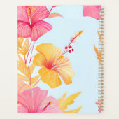 Beautiful Hibiscus | Tropical Flower Watercolor Planer (Rückseite)