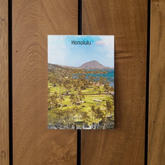 Beautiful Honolulu Oahu Landschaft Reise Postkarte