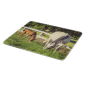 Beautiful Horse and Foal Farmhouse Schneidebrett (Ecke)