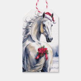 Beautiful Horse Christmas Gift Tag Geschenkanhänger