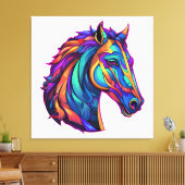 Beautiful Horse Pop Art Leinwanddruck (Insitu (Wohnzimmer))