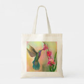 Beautiful Hummingbird and Flower Tote Bag Tragetasche (Rückseite)