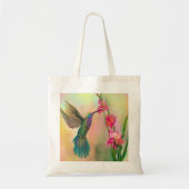 Beautiful Hummingbird and Flower Tote Bag Tragetasche (Vorne)
