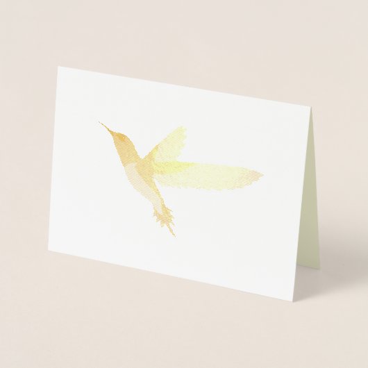 Beautiful Hummingbird Folienkarte (Vorderseite)