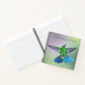 Beautiful Hummingbird Foto Custom Notizblock (Innenseite)