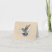 Beautiful Hummingbird Personalisiert Watercolor (Vorderseite)