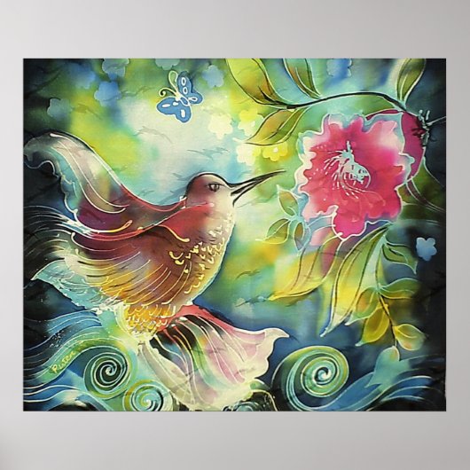 Beautiful Hummingbird Poster (Vorne)