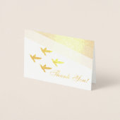 Beautiful Hummingbirds Danke Folienkarte (Vorderseite)