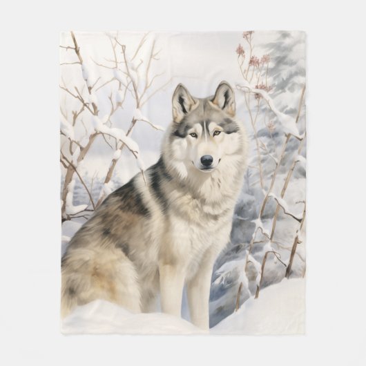 Beautiful Husky Fleecedecke (Vorderseite)