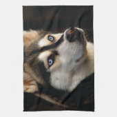 Beautiful Husky Throw Pillow Geschirrtuch (Vertikal)