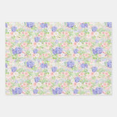 Beautiful Hydangeas, Lilacs und Rose Geschenkpapier Set (Vorderseite 2)