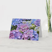 Beautiful Hydrangea Blume Art Note Card Karte (Vorderseite)