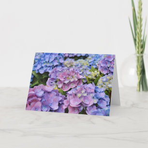 Beautiful Hydrangea Blume Art Note Card Karte