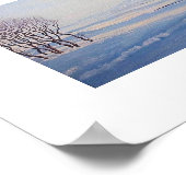 Beautiful Icelandic winter landscape painting art  Poster (Ecke)