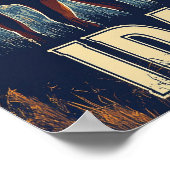 Beautiful Idaho USA Vintag Illustration Travel Poster (Ecke)