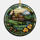 Beautiful Imitats Glass Ireland Souvenir Keramik Ornament (Vorne)