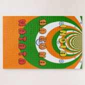 Beautiful India National Flag Colors Hakuna Matata Puzzle (Horizontal)
