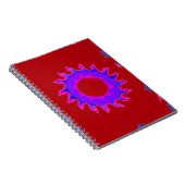 Beautiful Indian Motif Mehndi Art Design Notizblock (Rechte Seite)