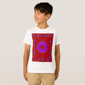 Beautiful Indian Motif Mehndi Art Design T-Shirt (Vorne ganz)