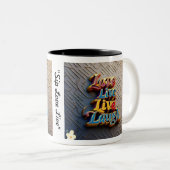 "Beautiful Inside Out" Zweifarbige Tasse (VorderseiteRechts)