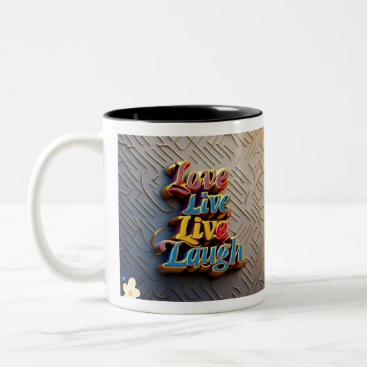 "Beautiful Inside Out" Zweifarbige Tasse (Links)