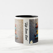 "Beautiful Inside Out" Zweifarbige Tasse (Mittel)