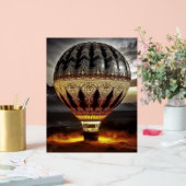 Beautiful Intricate Hot Air Balloon In Mountains Acrylschild (Hochzeit)
