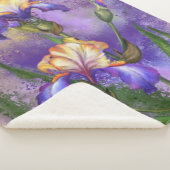 Beautiful Iris Blume - Malerei Sherpadecke (3/4)