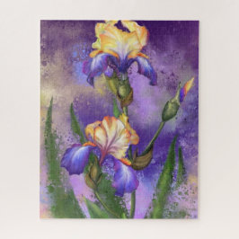 Beautiful Iris Blume - Migned Art Zeichnend Puzzle