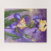 Beautiful Iris Blume - Migned Art Zeichnend Puzzle (Horizontal)