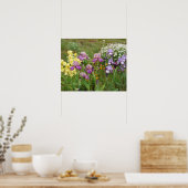 Beautiful Iris Flower Garden Poster (Küche)