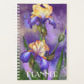 Beautiful Irises Planner Planer (Vorderseite)
