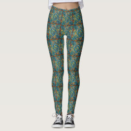 Beautiful Irish Celtic Design Print Leggings