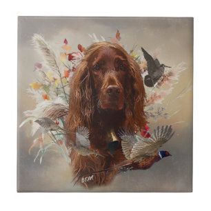Beautiful Irish Red Setter Fliese