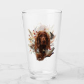 Beautiful Irish Red Setter Glas (Vorderseite)