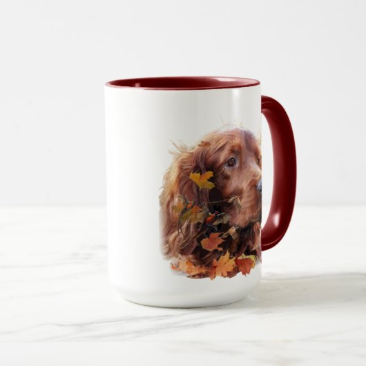 Beautiful Irish Red Setter Tasse (VorderseiteRechts)