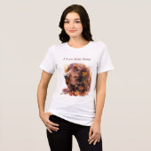 Beautiful Irish Red Setter Tri-Blend Shirt (Vorderseite voll)