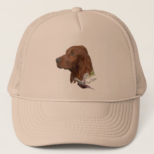 Beautiful Irish Red Setter Truckerkappe (Vorderseite)