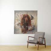 Beautiful Irish Red Setter Wandteppich (Beispiel)