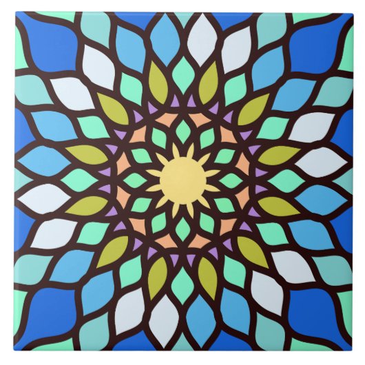 Beautiful islamic mosaic pattern tile fliese (Vorderseite)