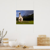 Beautiful isolated lonely church called Rainui Poster (Küche)