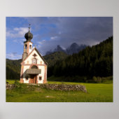 Beautiful isolated lonely church called Rainui Poster (Vorne)