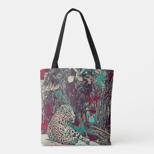 Beautiful Jaguar Jungle Cat Tasche (Rückseite)