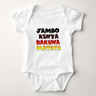 Beautiful Jambo Kenya Hakuna Matata Schöne Aussich Baby Strampler