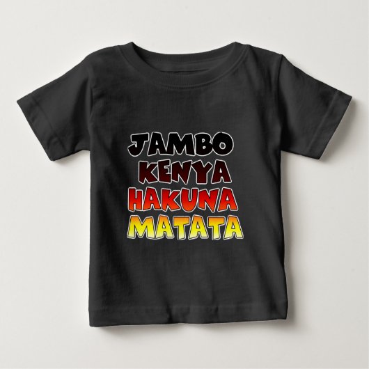 Beautiful Jambo Kenya Hakuna Matata Schöne Aussich Baby T-shirt (Vorderseite)