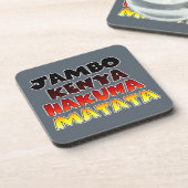 Beautiful Jambo Kenya Hakuna Matata Schöne Aussich Getränkeuntersetzer (Linke Seite)