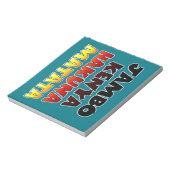 Beautiful Jambo Kenya Hakuna Matata Schöne Aussich Notizblock (Rotiert)