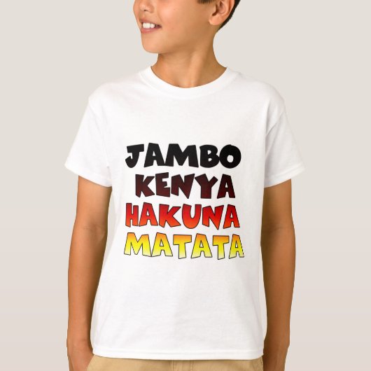 Beautiful Jambo Kenya Hakuna Matata Schöne Aussich T-Shirt (Vorderseite)