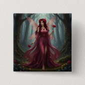 Beautiful January Garnet Fairy Button (Vorderseite)