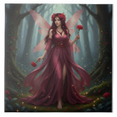 Beautiful January Garnet Fairy Fliese (Vorderseite)